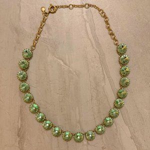 Green crystal necklace